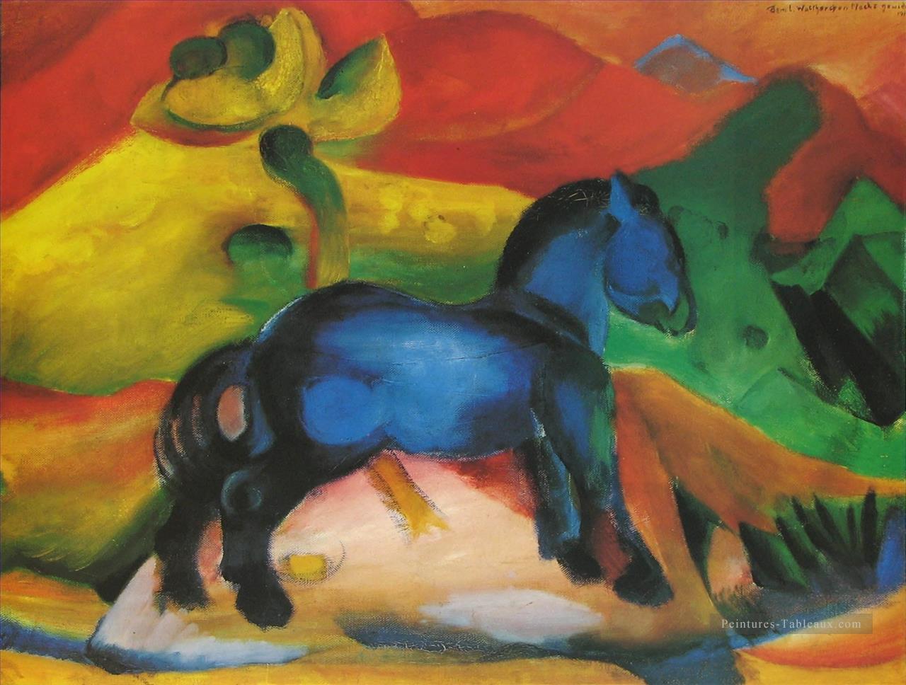 Dasblaue Pferdchen Expressionisme Peintures à l'huile